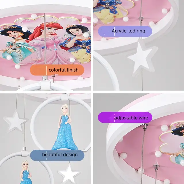 Princess creative ceiling lamp