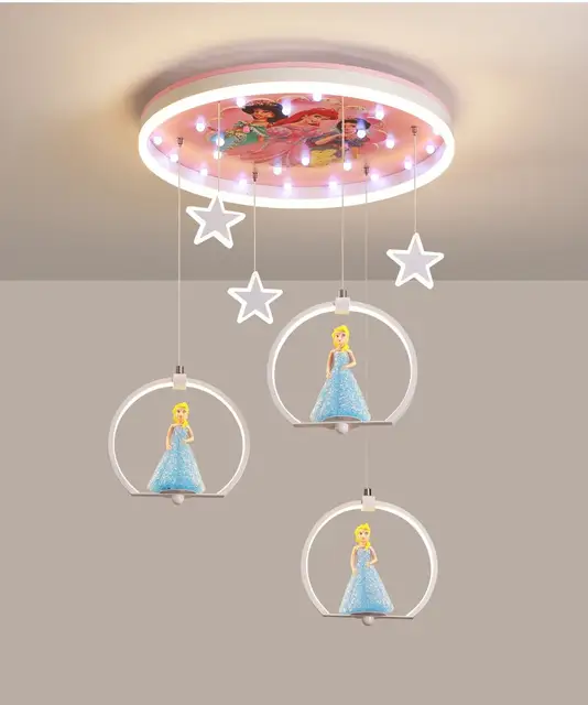 Princess creative ceiling lamp