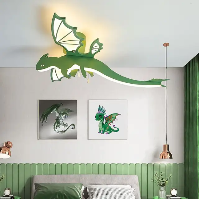 Dinosaur ceiling lamp