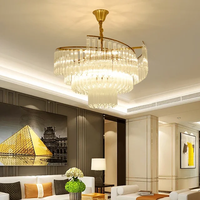 Modern Lighting Luxury pendant lamp Living Room Hotel Creative crystal glass chandeliers