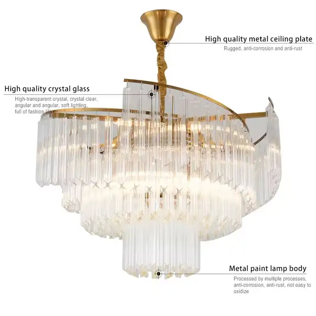 Modern Lighting Luxury pendant lamp Living Room Hotel Creative crystal glass chandeliers