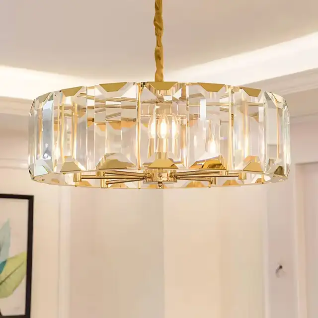 Nordic Round K9 Glass Crystal Chandeliers