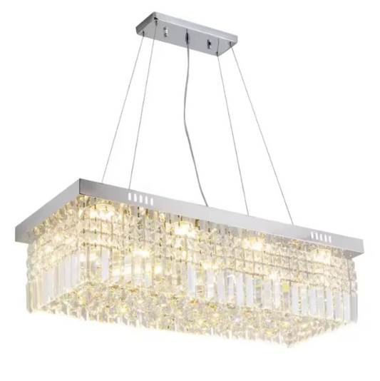 Pendant Light large silver golden Hotel Hall Lighting Dinner Luxury crystal chandeliers