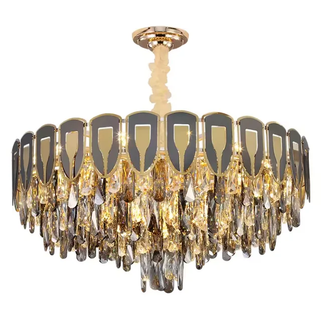 Hanging luxury crystal chandelier