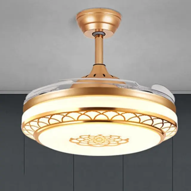 LED fan pendant light modern