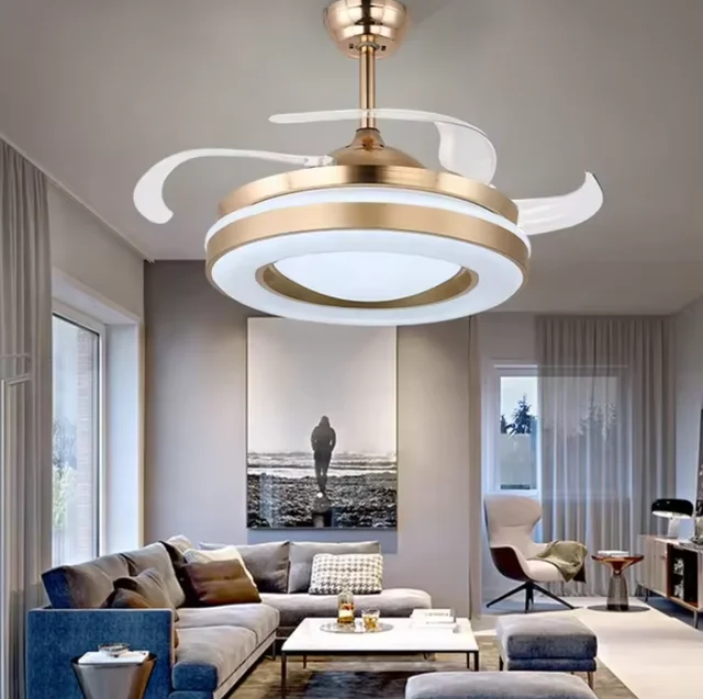 Led Fan Pendant Light Modern