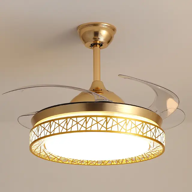 Led Fan Pendant Light Modern