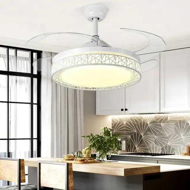 Led Fan Pendant Light Modern