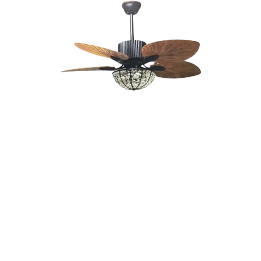 Retro American remote control ceiling fan with led light