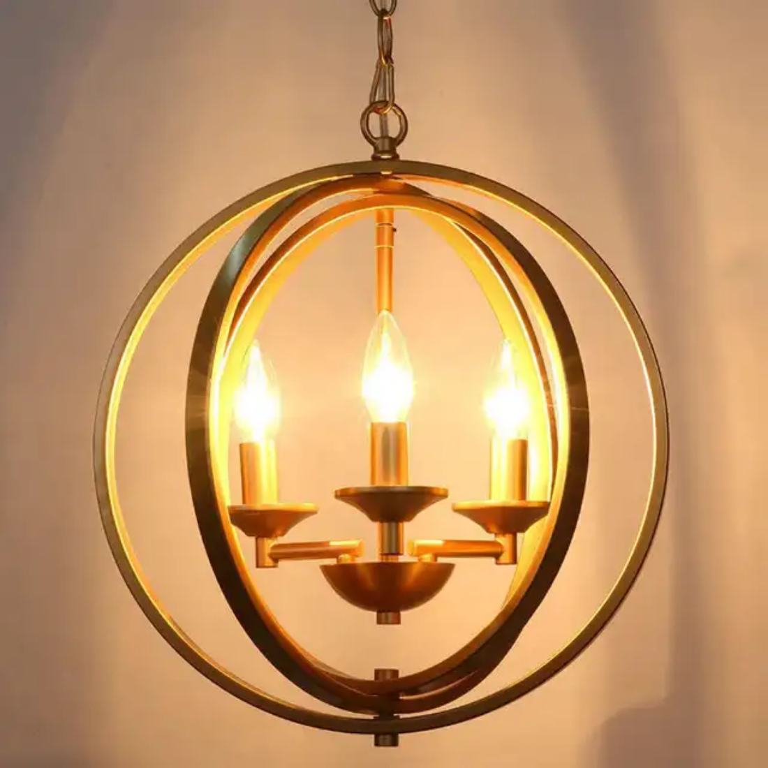 Industrial style vintage candle lamp