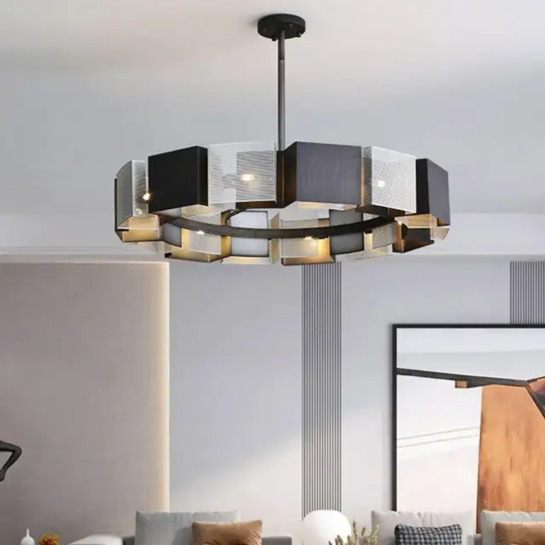 Nordic retro art chandelier