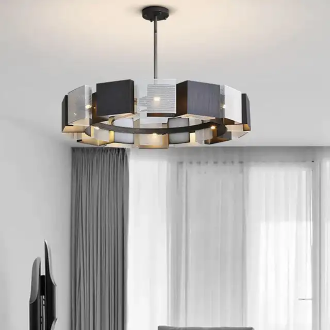 Nordic retro art chandelier