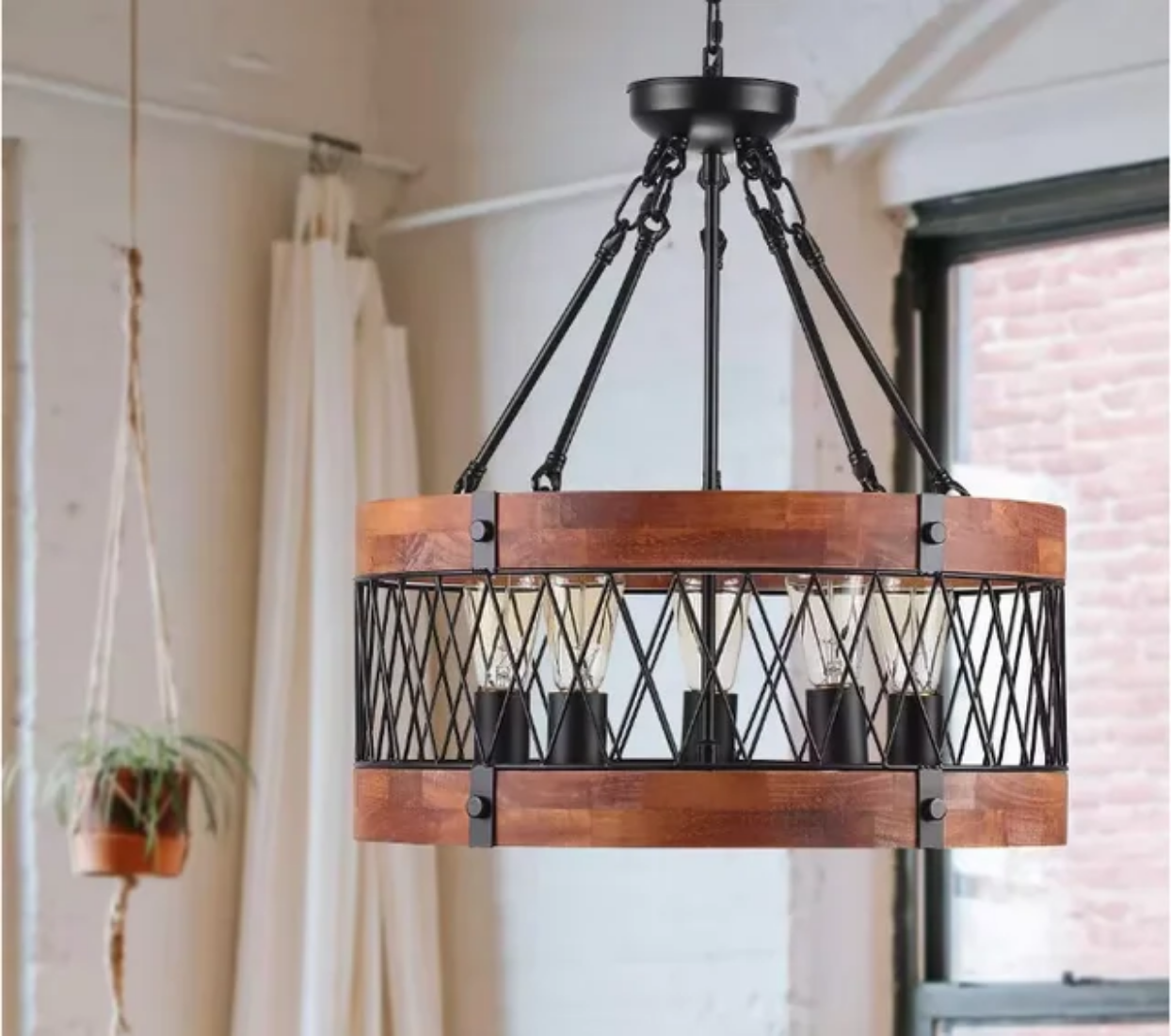 Nordic pendant light industrial vintage ceiling