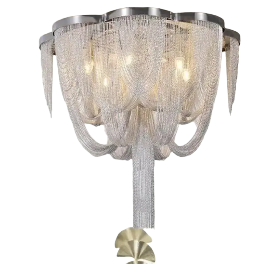 Decorative creative chain tassel pendant light fringe chandelier