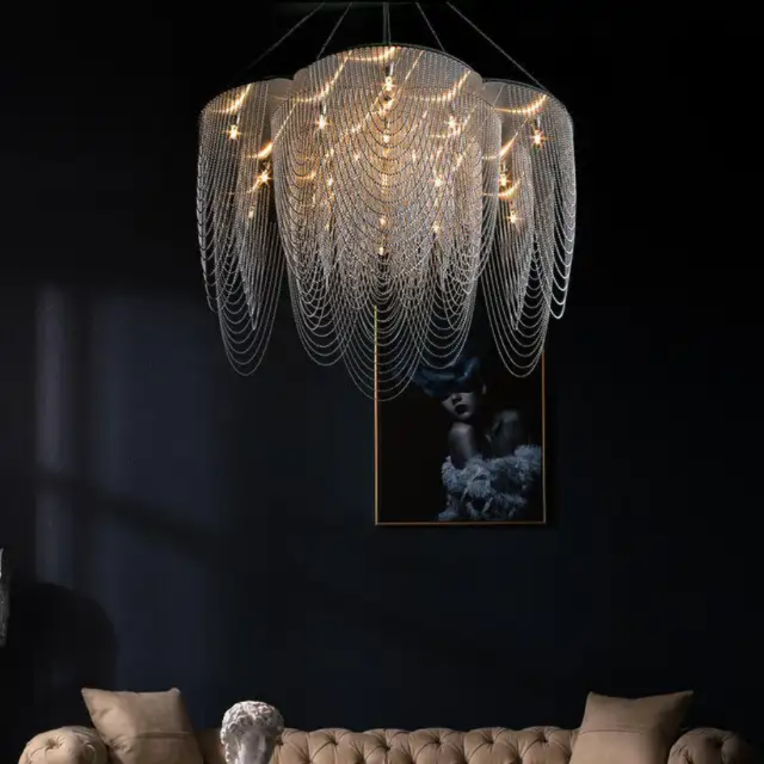 Modern tassel pendant lighting