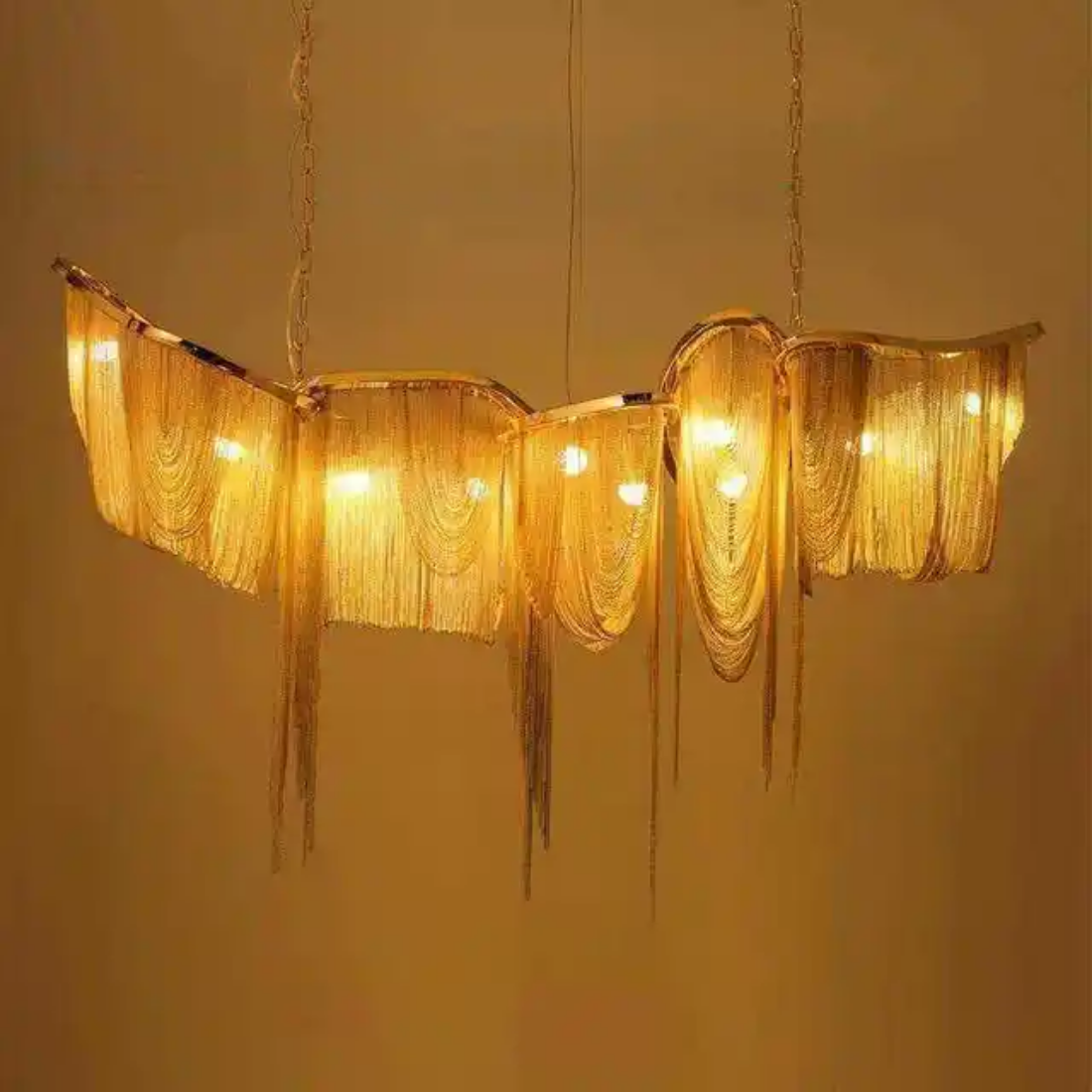 Modern Novelty Tassel Led Chandelier