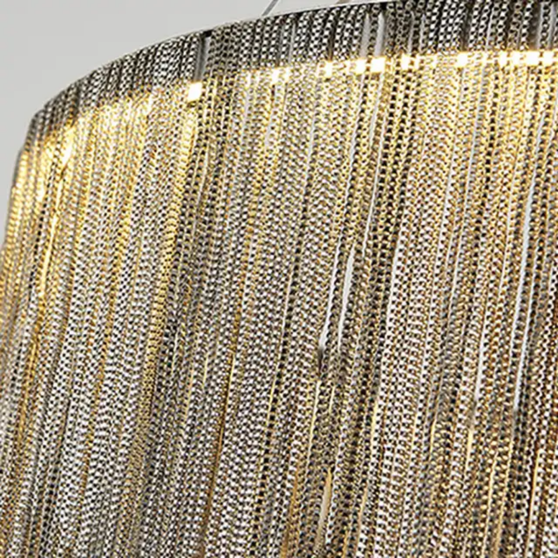 Waterfall artistic fringed originality modern aluminum chain tassel chandelier