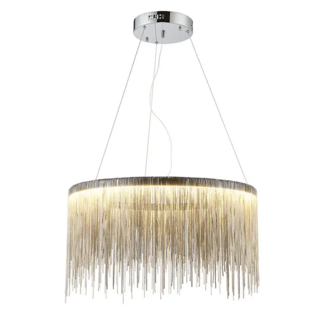 Waterfall artistic fringed originality modern aluminum chain tassel chandelier