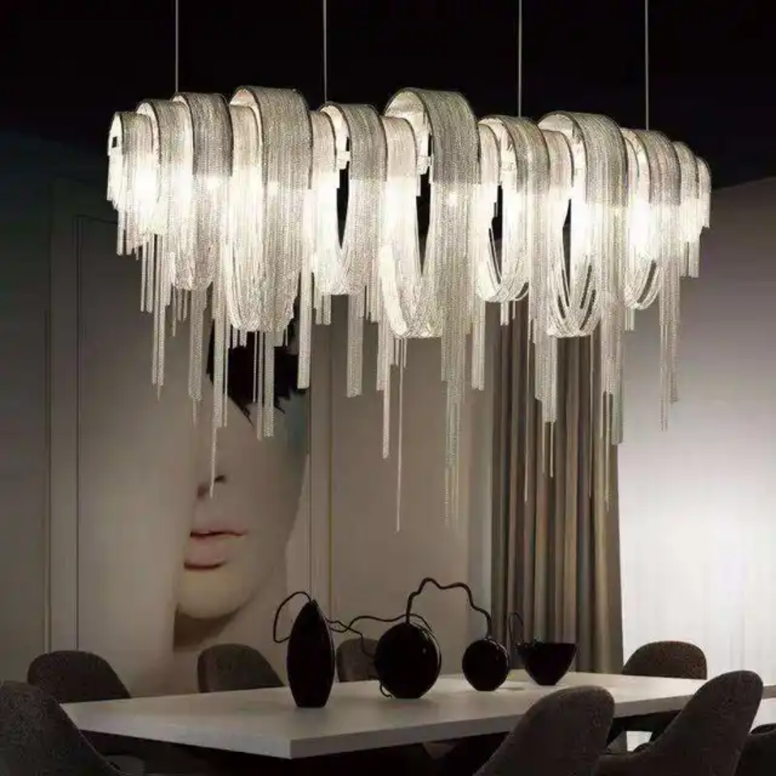 Tassels fringe chandelier