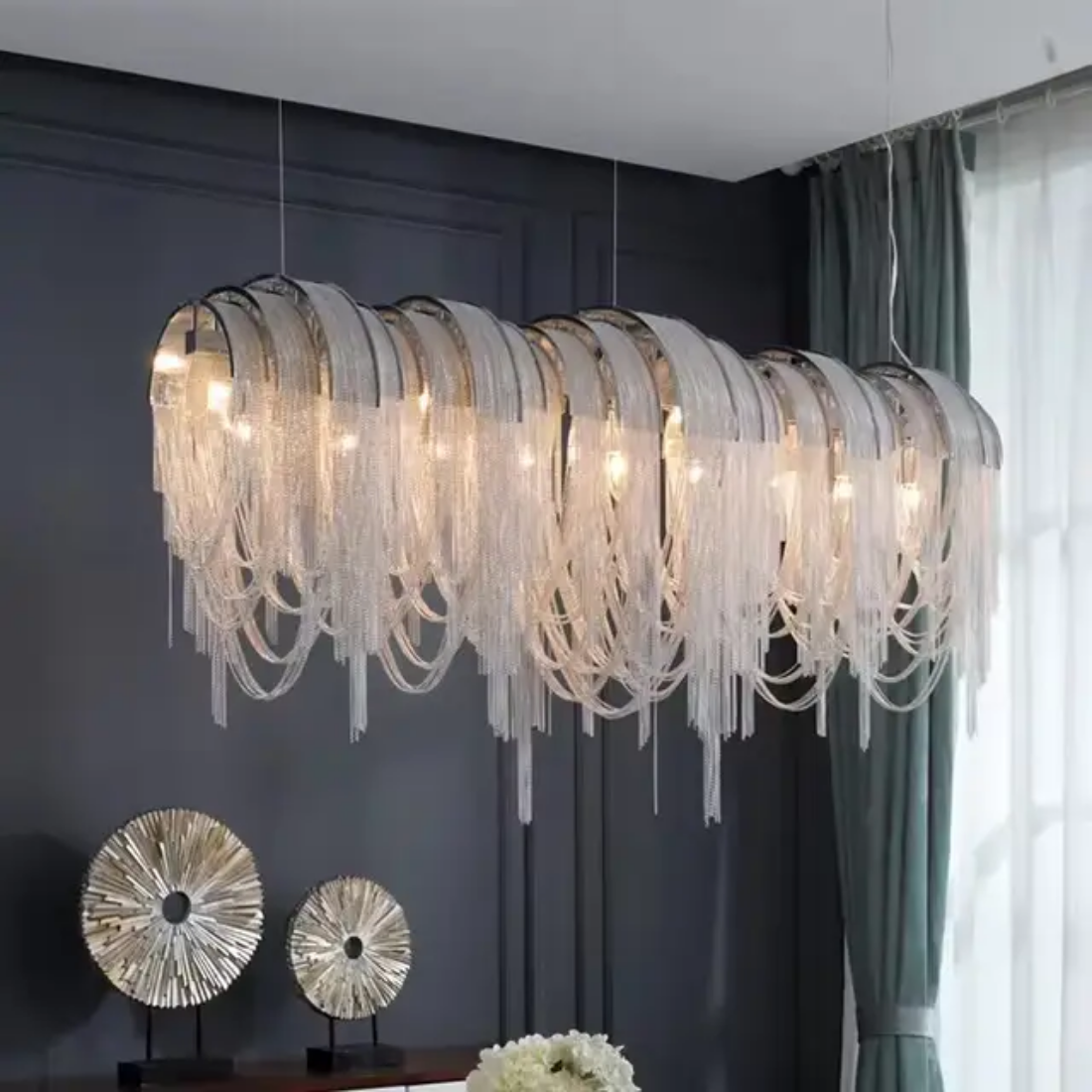 Tassels fringe chandelier