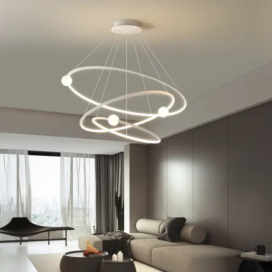 LED ring ball Chandeliers Pendant Lights