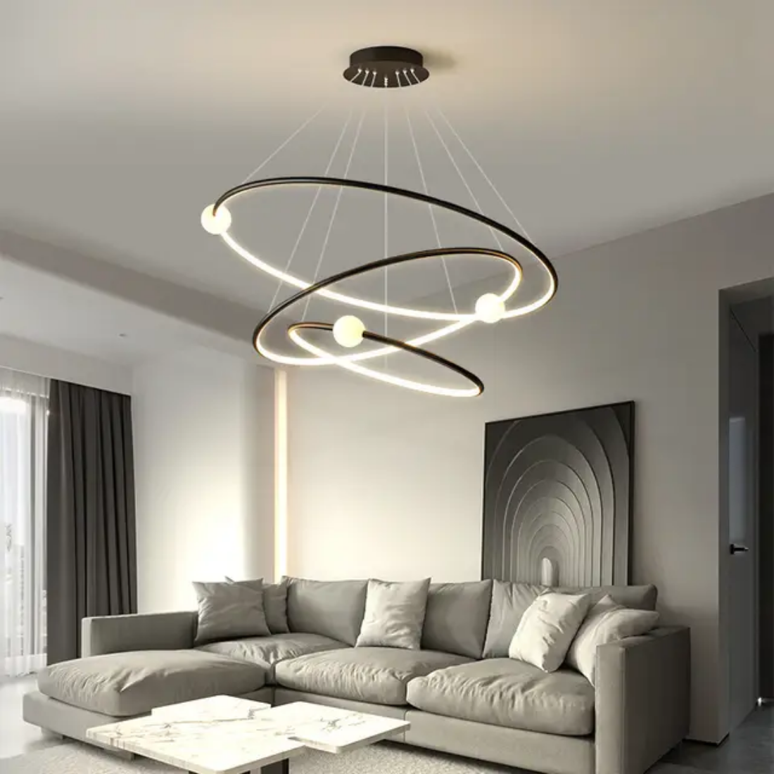 LED ring ball Chandeliers Pendant Lights