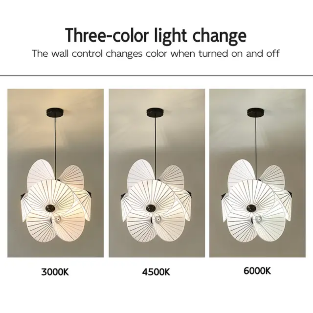 Japanese Wabi-sabi Style Fabric Chandelier