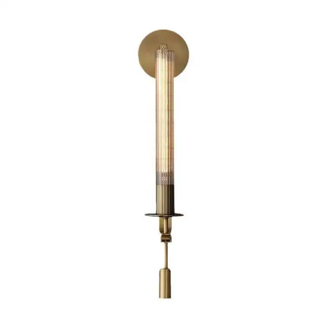 Wall Mounted Brass sconces long pole strip glass led wall light