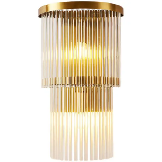 Nordic modern golden sconces lights led glass shade wall lamp