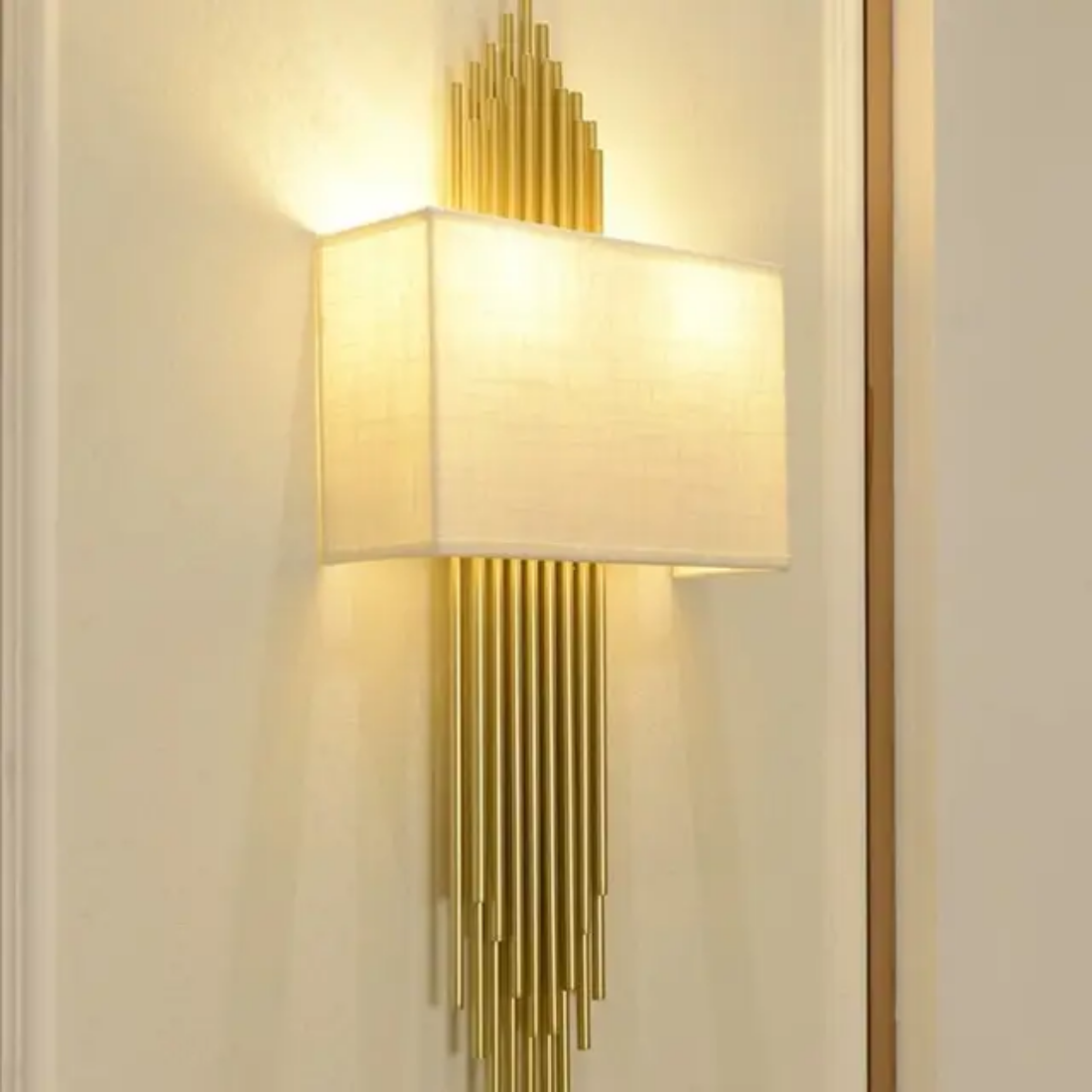 Reto Iron Fabric wall sconce