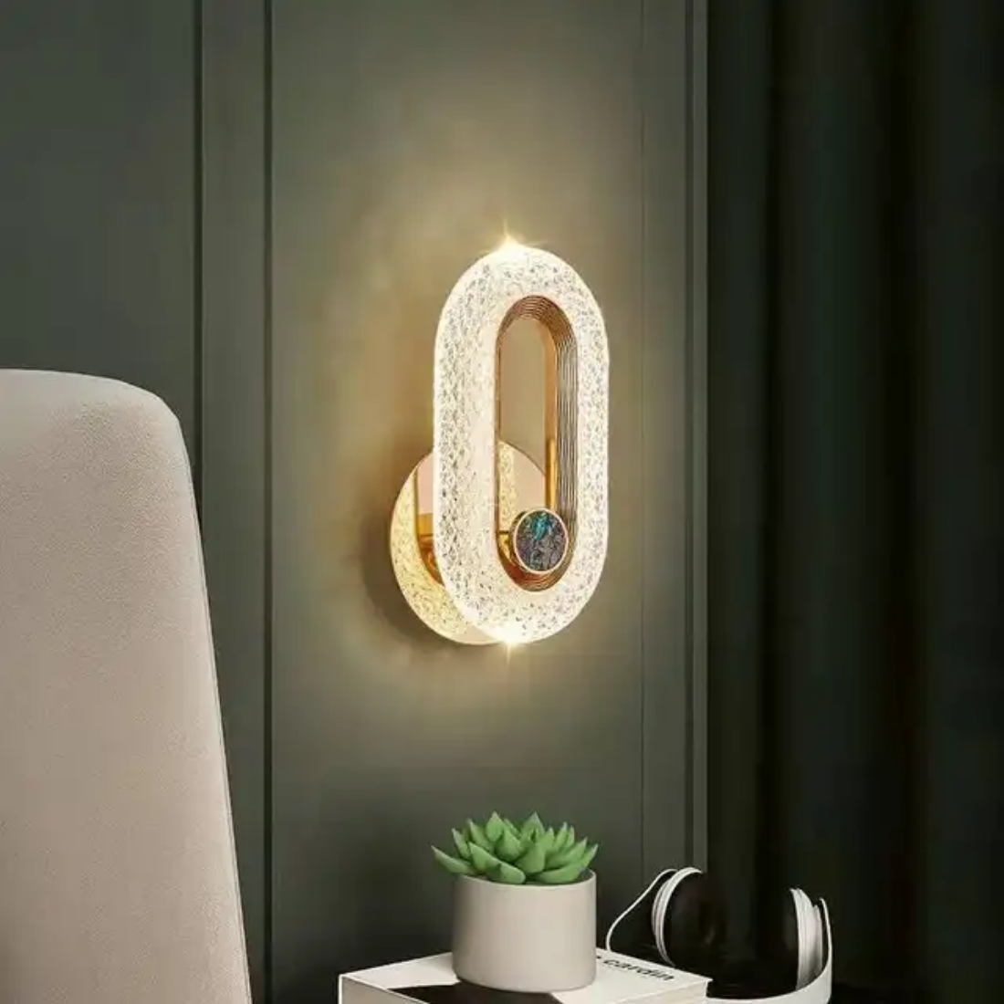 Decoration modern wall lamp led acrylic circle wall sconce