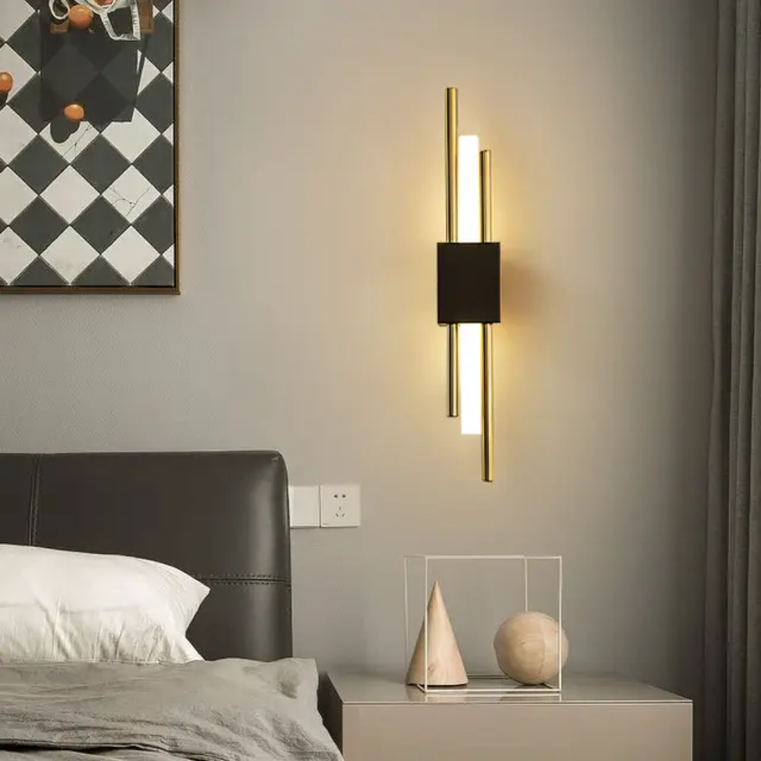 Modern creative sconces wall lights  acrylic iron led wall lamp