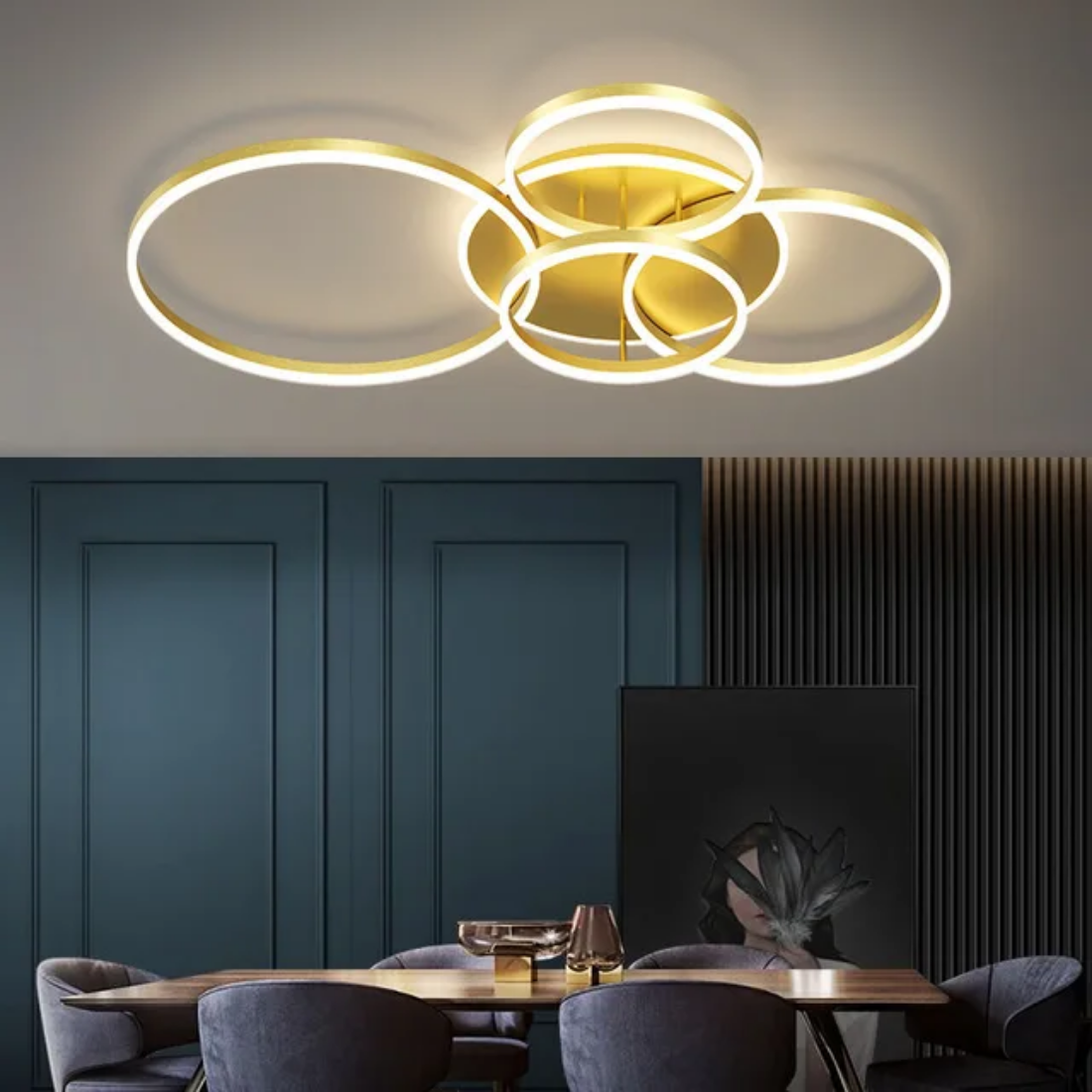 Lustre Circle chandelier lamp