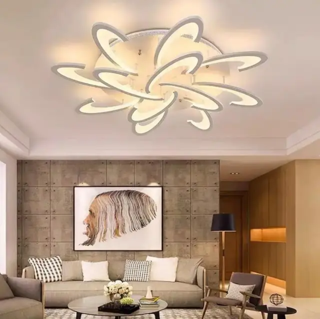 Dimmable ultra thin ceiling lamp