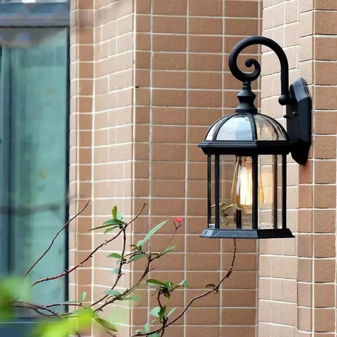 Sconce lamp Lighting outdoor Garden Street led vintage Black Waterproof wall lamps