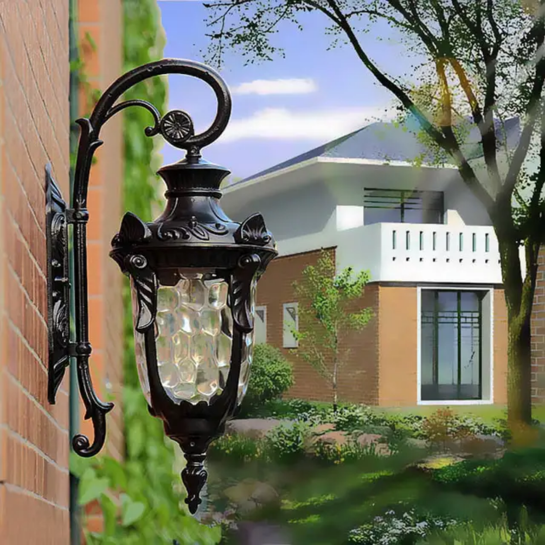 Retro creative outdoor fixture luminaire lantern garden corridor waterproof ip65 led wall lamps