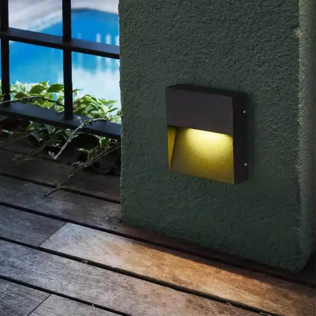 Staircase lights with sensor outdoor decorative modern led wall lamp outdoor build