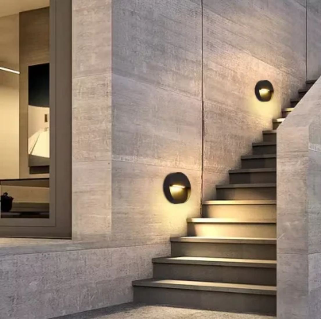 Staircase lights with sensor outdoor decorative modern led wall lamp outdoor build