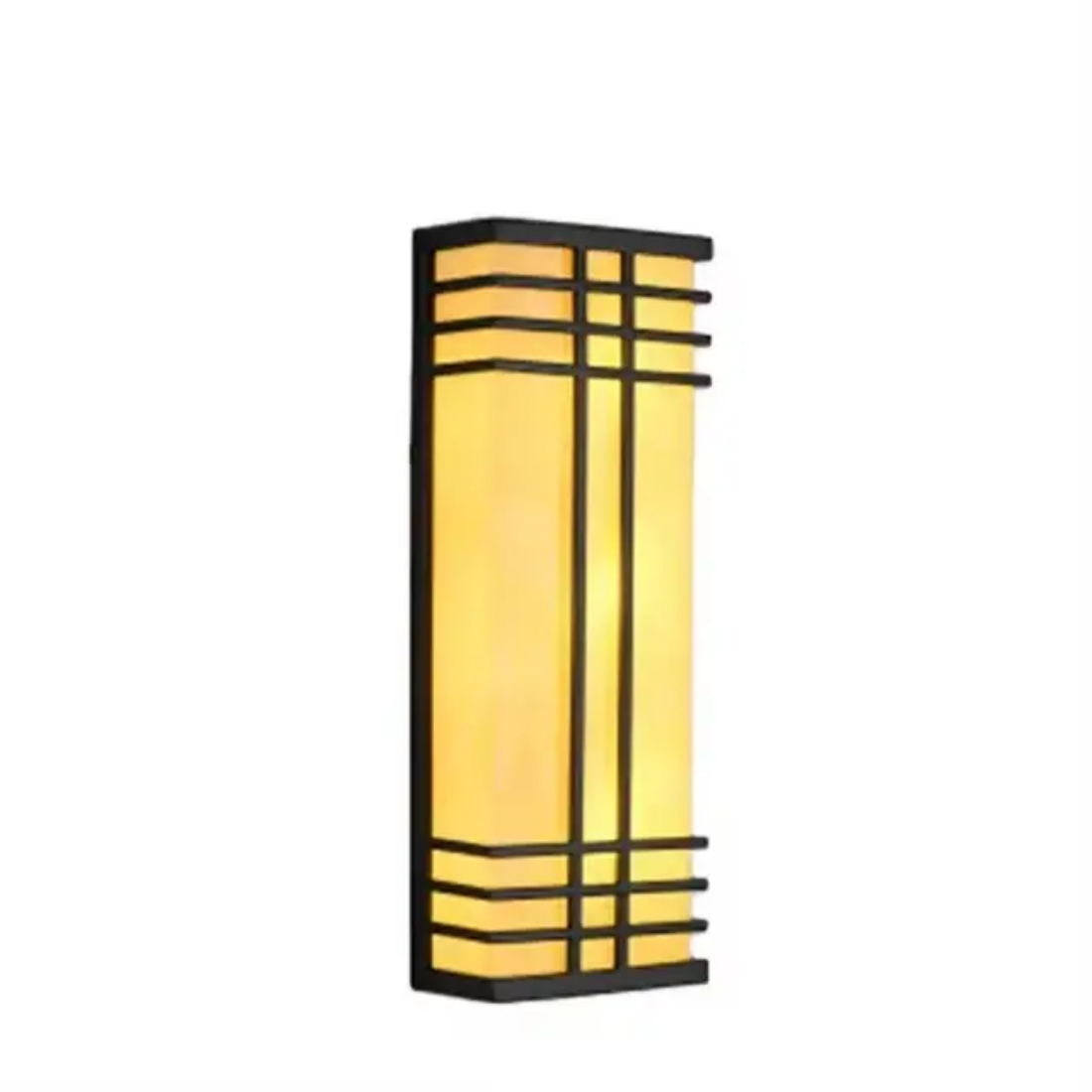 Marble outdoor led long strip solar wall lamp