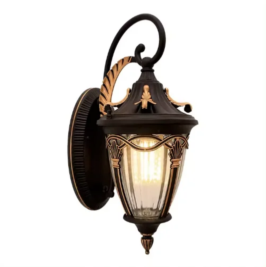 Vintage wall mounted lights waterproof ip65 retro led outdoor black wall lamp balcony terrace corridor