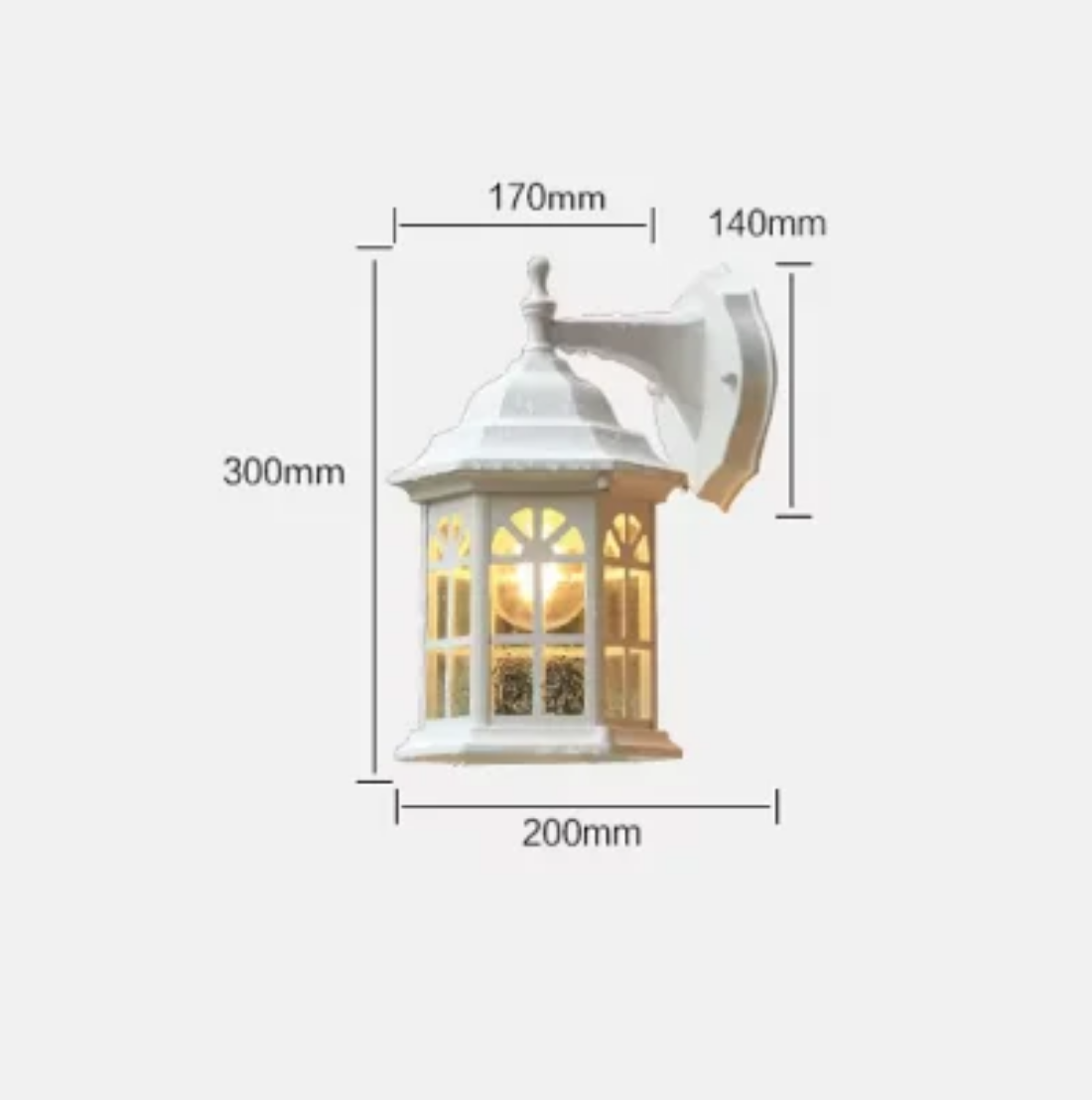 European style indoor outdoor fancy wall light home decorative surface mounted led wall lamp