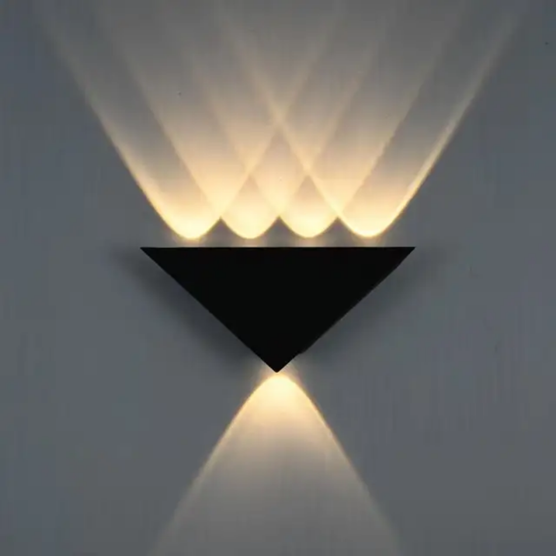 Triangle wall mounted lights Black garden wall light outdoor indoor wall lamp