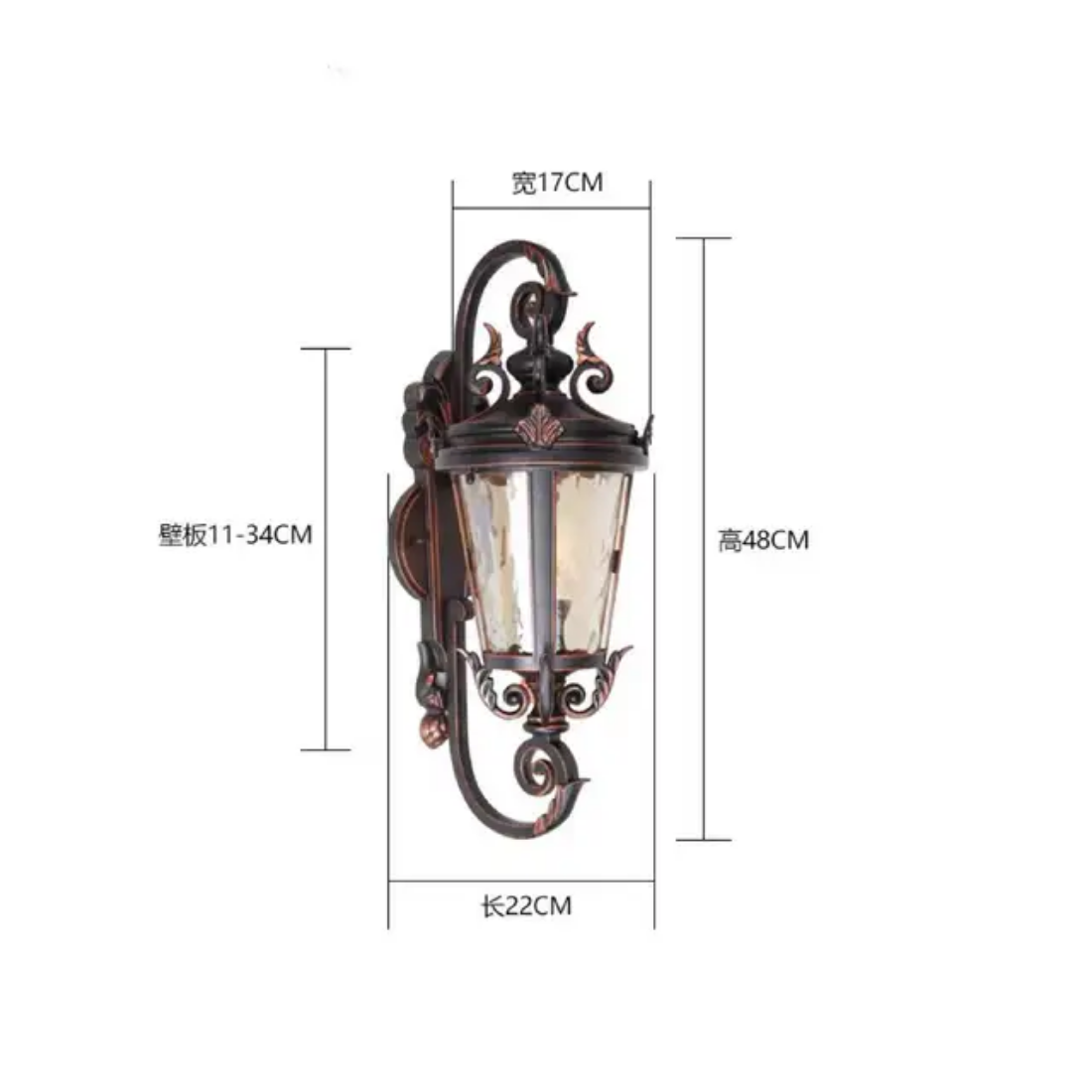 European style wall light Garden Street Patio modern creative retro outdoor wall lamps for home