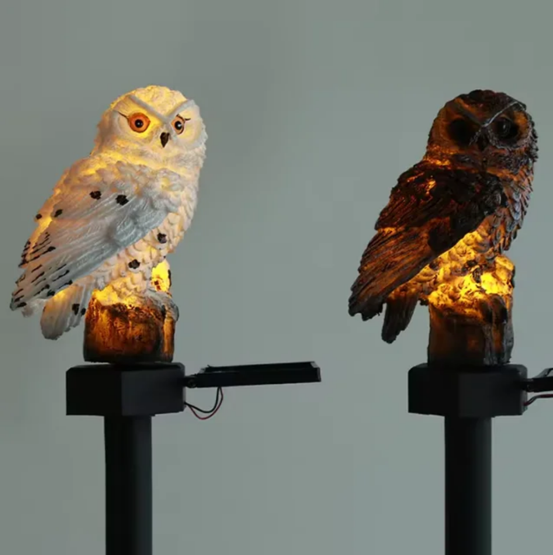 Pathway Walkway handicraft solar lamp Owl Shaped landscape lights night garden lamps