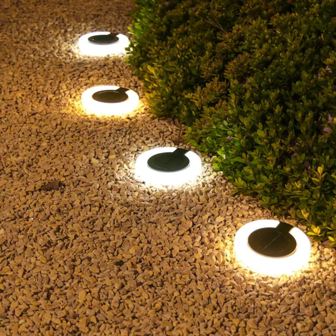 Pathway smart outdoor solar garden lights