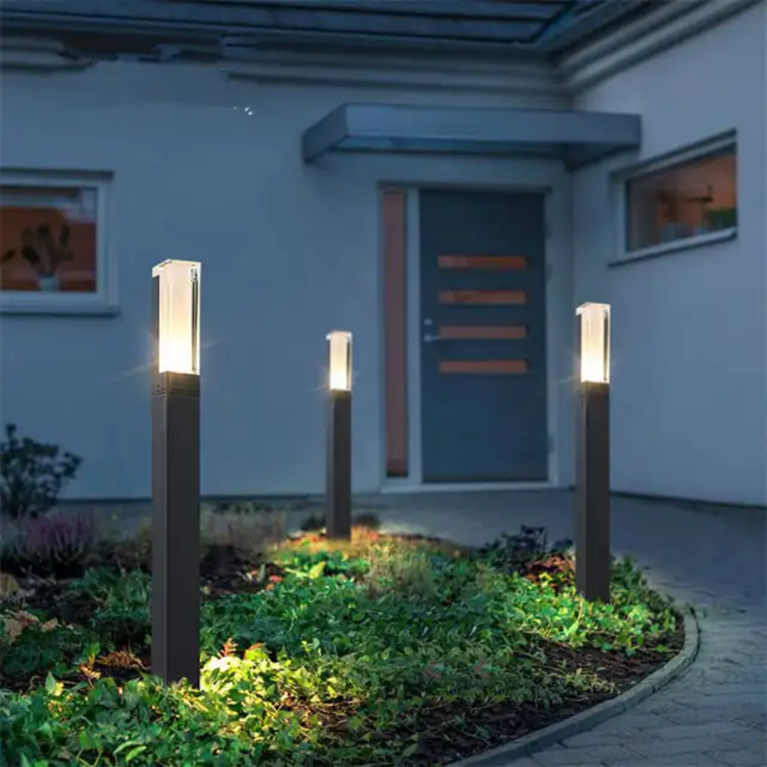 Landscape outdoor waterproof ip65 Pillar Lights decorative pathway lawn lamps led bollard light