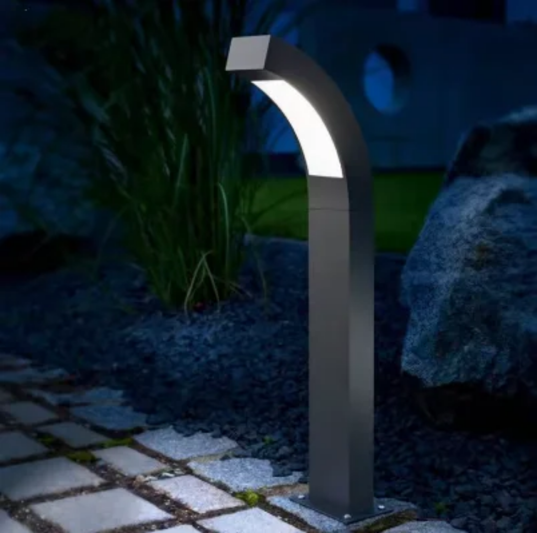 Modern outdoor lights waterproof solar lawn landscape light Curved lamp for garden