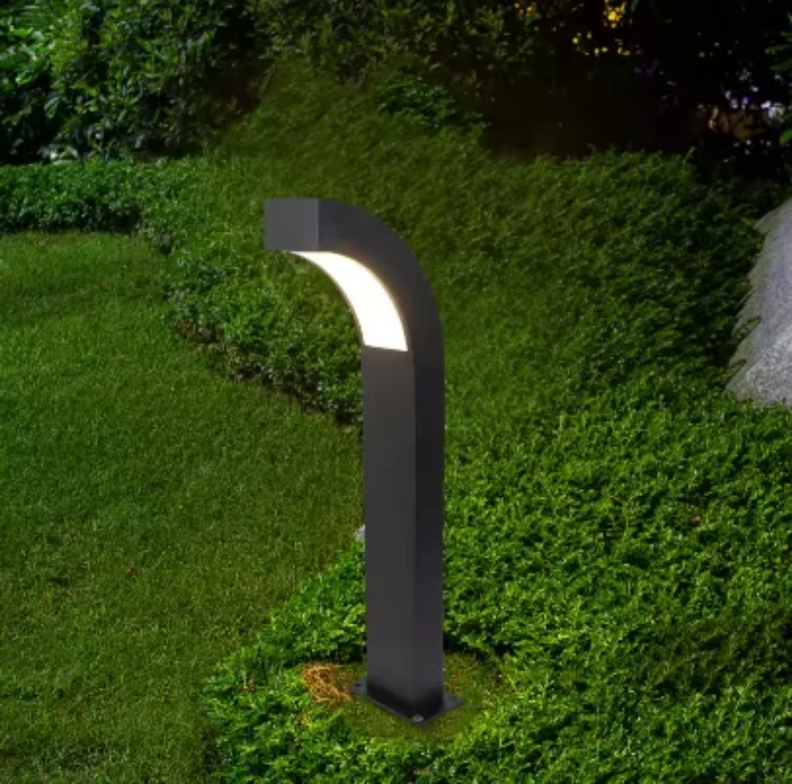 Modern outdoor lights waterproof solar lawn landscape light Curved lamp for garden