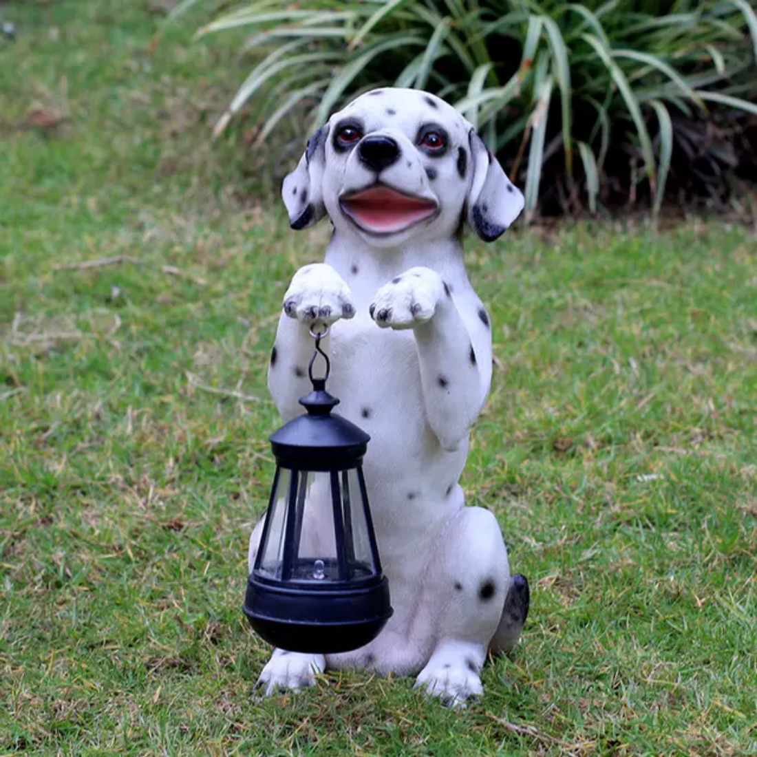 Outdoor Garden Decoration Solar Energy Resin Puppy animal night light lamp garden lighting