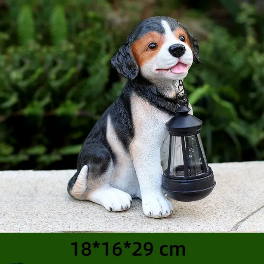 Outdoor Garden Decoration Solar Energy Resin Puppy animal night light lamp garden lighting